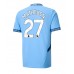 Manchester City Matheus Nunes #27 Domácí Dres 2024-25 Krátkým Rukávem